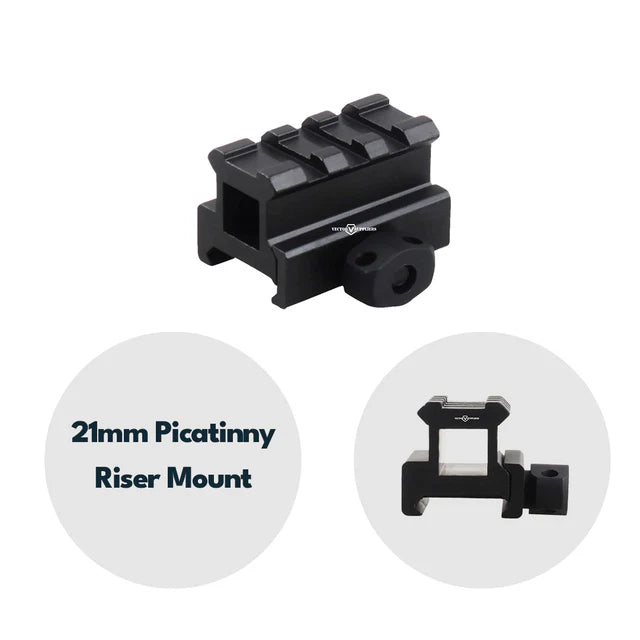 VectorOpticsVector Optics SCRA Picatinny Riser Montage - Black Raptor