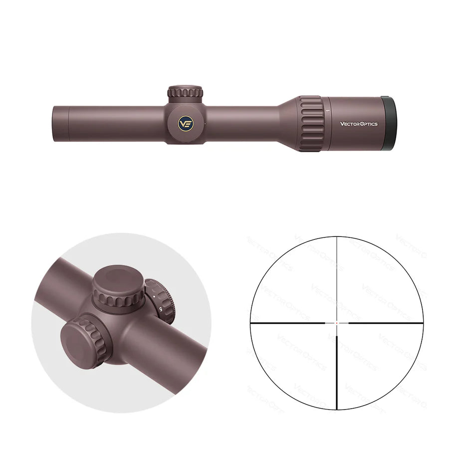 VectorOpticsVector Optics SCOC - 46 Continental x6 1 - 6x24 Coyote FDE - Black Raptor