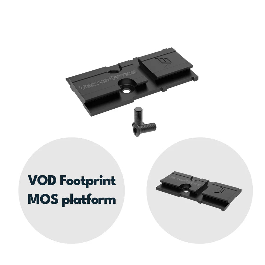 VectorOpticsVector Optics SCFRM - 12 Glock MOS Adapter für VOD (Aimpoint) Footprint - Black Raptor