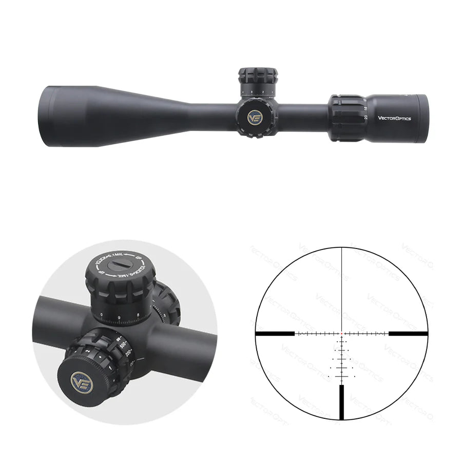VectorOpticsVector Optics SCOL - T44 Paragon 4 - 20x50 Tactical - Black Raptor