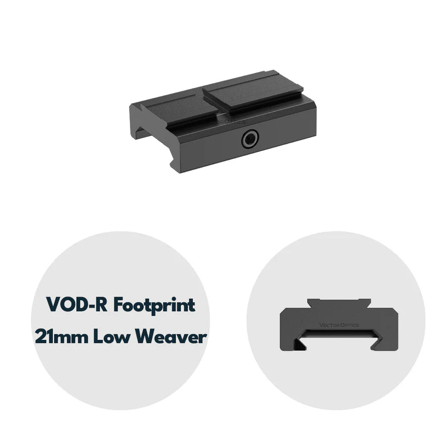 VectorOpticsVector Optics SCFRM - 14 Montage mit VOD (Aimpoint) Footprint für 21mm Weaver, h=6mm - Black Raptor