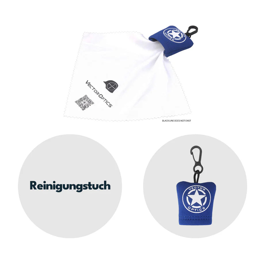 Vector Optics SCCC - 02 Microfaser Reinigungstuch - Black Raptor