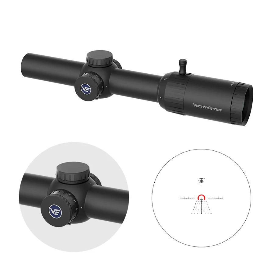 VectorOpticsVector Optics SCFF - 60 Constantine 1 - 8x24 FFP RAR - Black Raptor