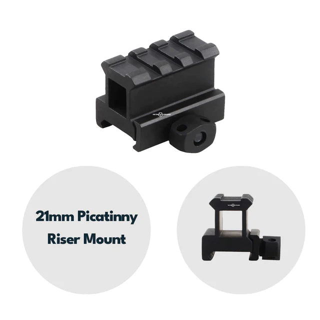 VectorOpticsVector Optics SCRA Picatinny Riser Montage - Black Raptor