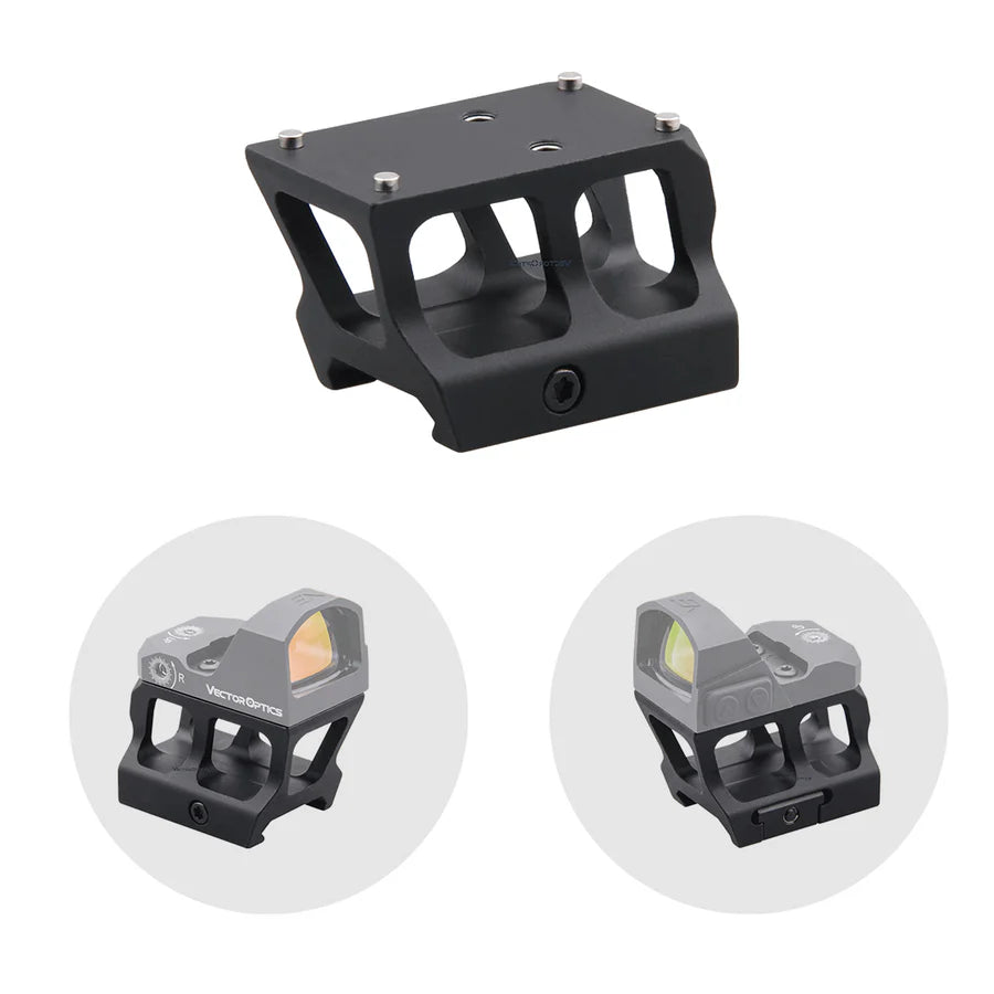 VectorOpticsVector Optics SCRA - 67 Montage mit TEK (Docter Sight) Footprint, 21mm Picatinny, h=28mm - Black Raptor