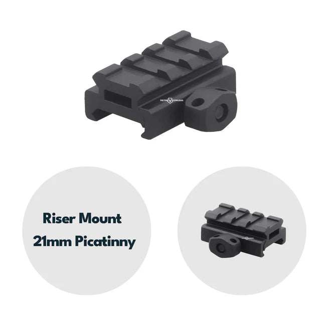 Vector Optics SCRA Picatinny Riser Montage - Black Raptor