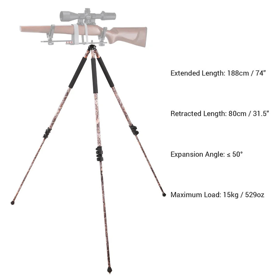 VectorOpticsVector Optics RSGR - 08 80 - 188cm Tripod Camo zur Gewehrauflage - Black Raptor