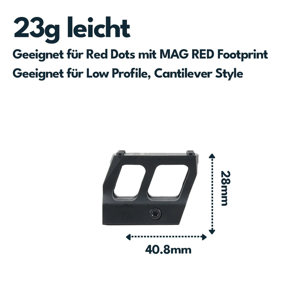 VectorOpticsVector Optics SCFRM - 11 Montage aus Polymer mit MGT (SHIELD) Footprint, 21mm Picatinny, h=28mm - Black Raptor