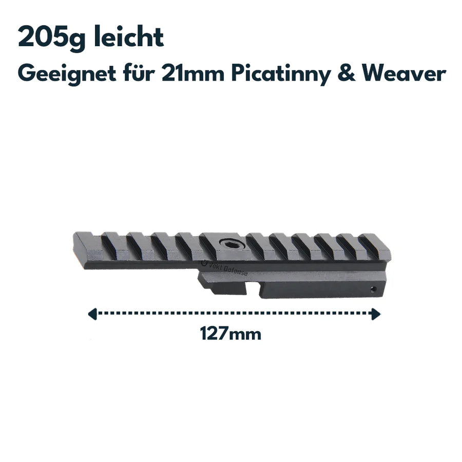 VectorOpticsVector Optics Stahl Picatinny - Schienen für Repetierbüchsen - Black Raptor