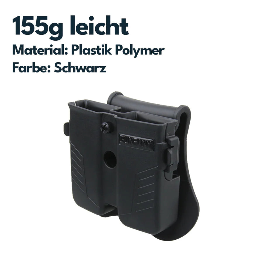 VectorOpticsVector Optics GPPD - 01 Magazintasche (Gürtelclip) für 9mm, .40 und .45 - Black Raptor
