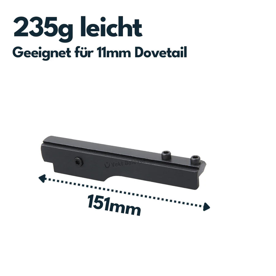 VectorOpticsVector Optics Stahl Picatinny - Schienen für Repetierbüchsen - Black Raptor