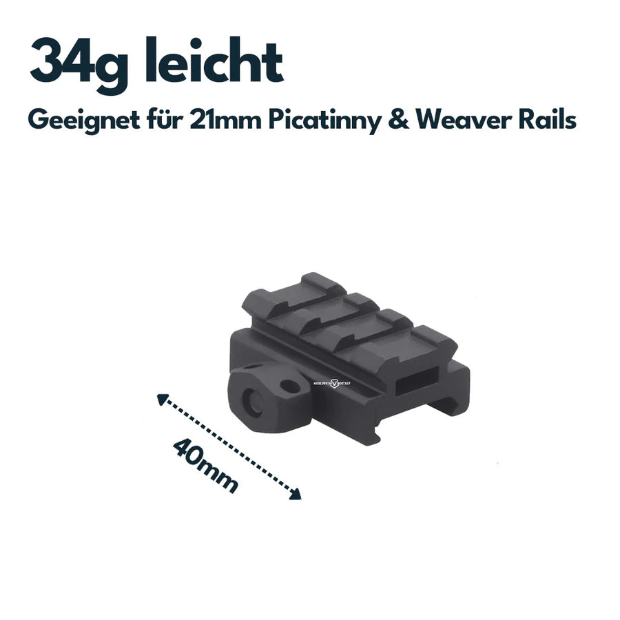 VectorOpticsVector Optics SCRA Picatinny Riser Montage - Black Raptor