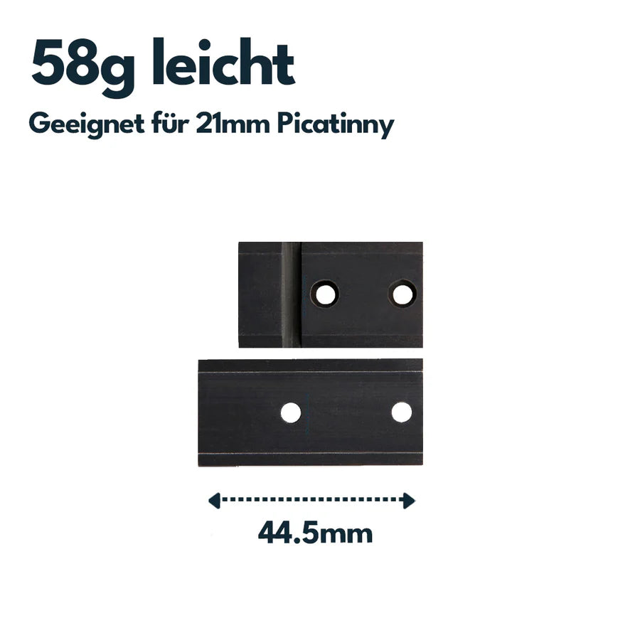 VectorOpticsVector Optics Stahl Picatinny - Schienen für Repetierbüchsen - Black Raptor