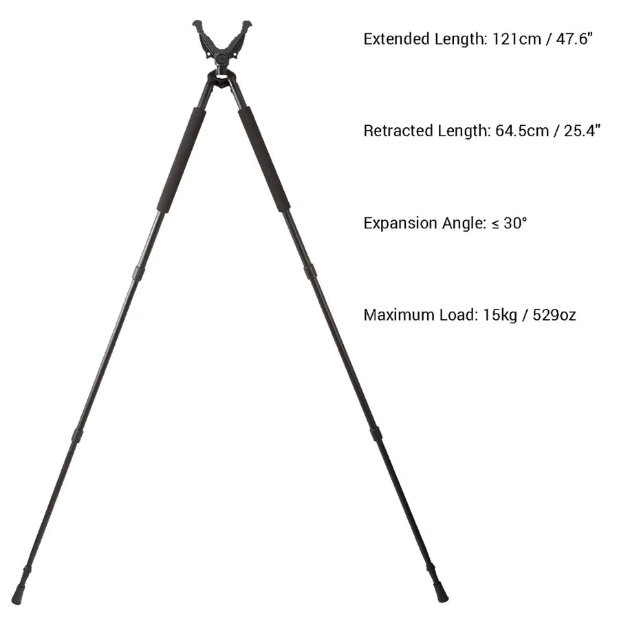 VectorOpticsVector Optics RSGR - 05 Rokstad 65 - 120cm Bipod zur Gewehrauflage - Black Raptor