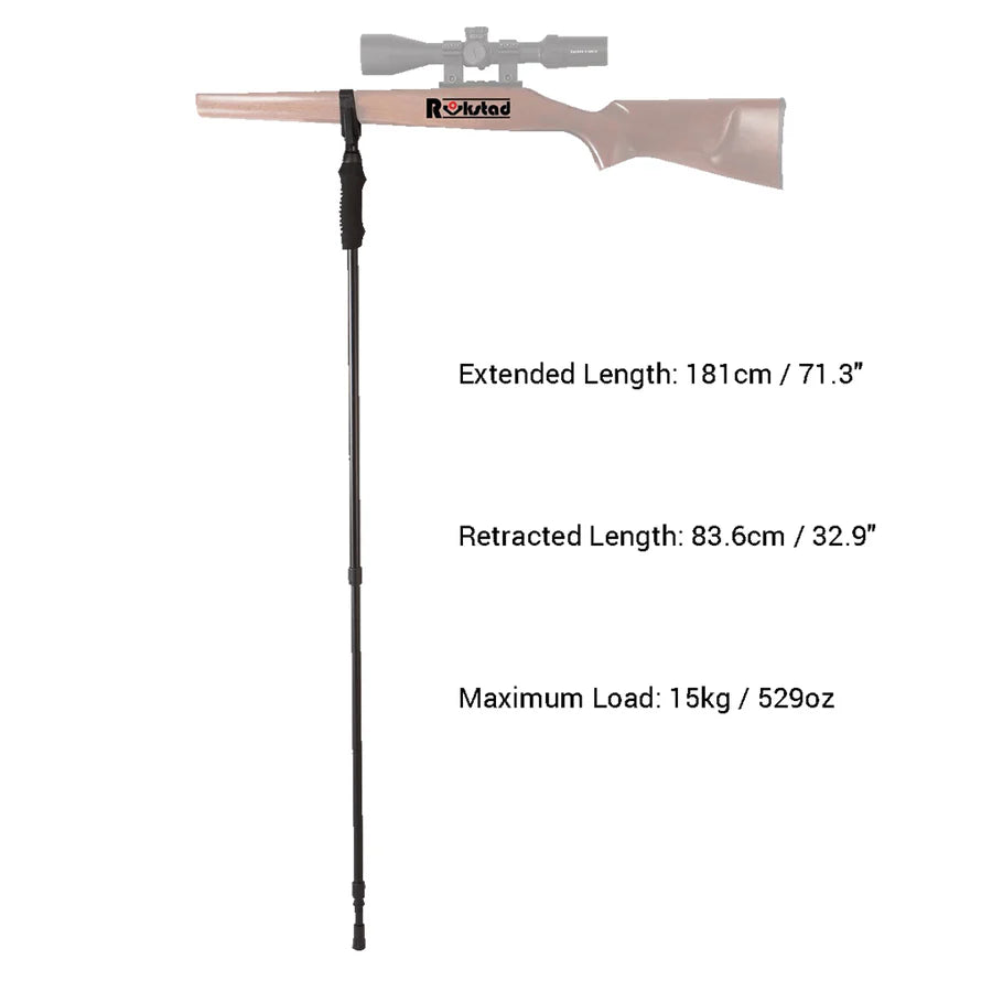 VectorOpticsVector Optics RSGR - 01 Rokstad 84 - 181cm Monopod zur Gewehrauflage - Black Raptor