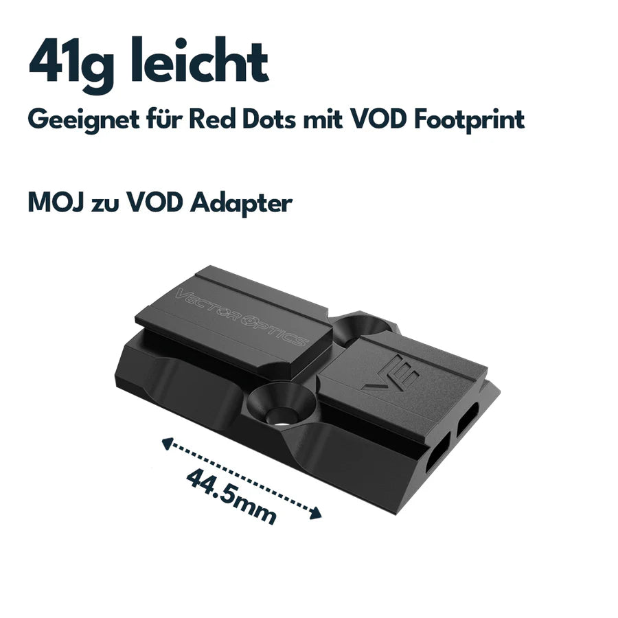 VectorOpticsVector Optics SCFRM - 13 Adapter von MOJ (RMR) zu VOD (Aimpoint) - Black Raptor