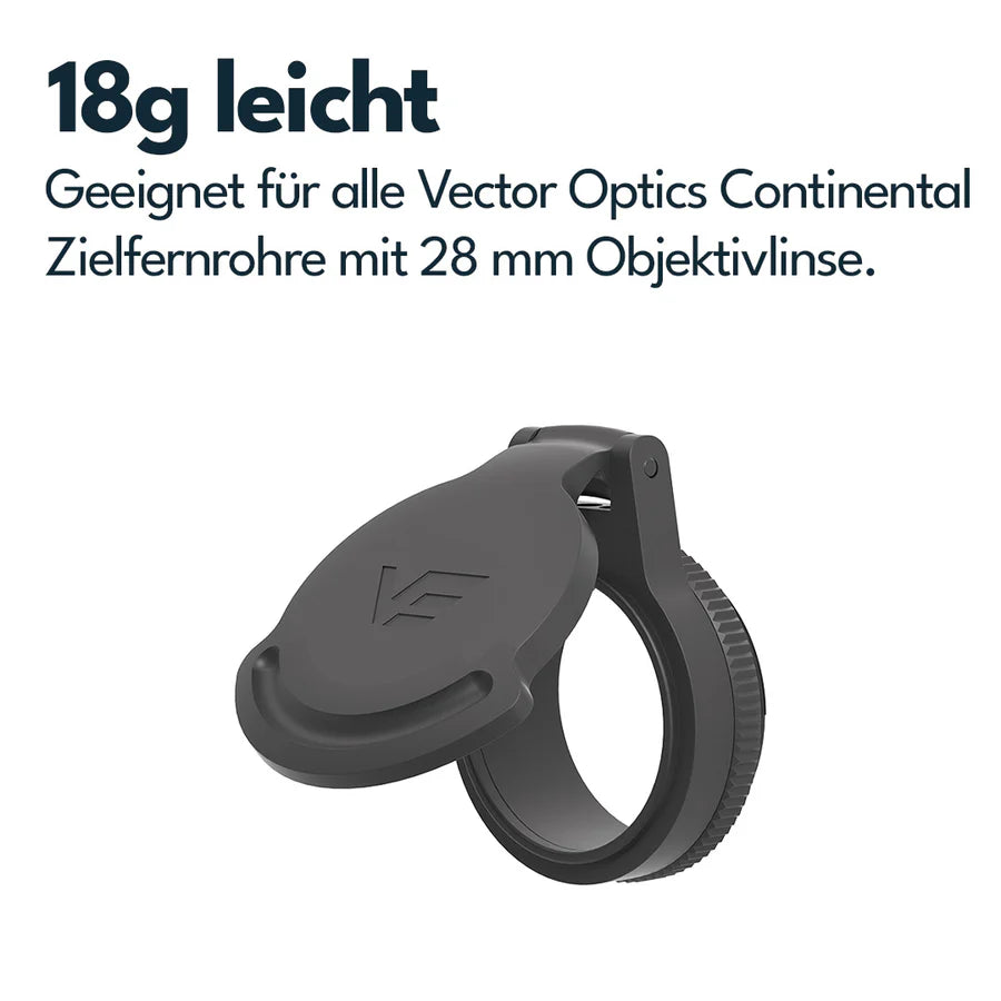VectorOpticsVector Optics SCFC - M28 Aluminium Flip - Up Cap für Continental Objektiv 28mm - Black Raptor