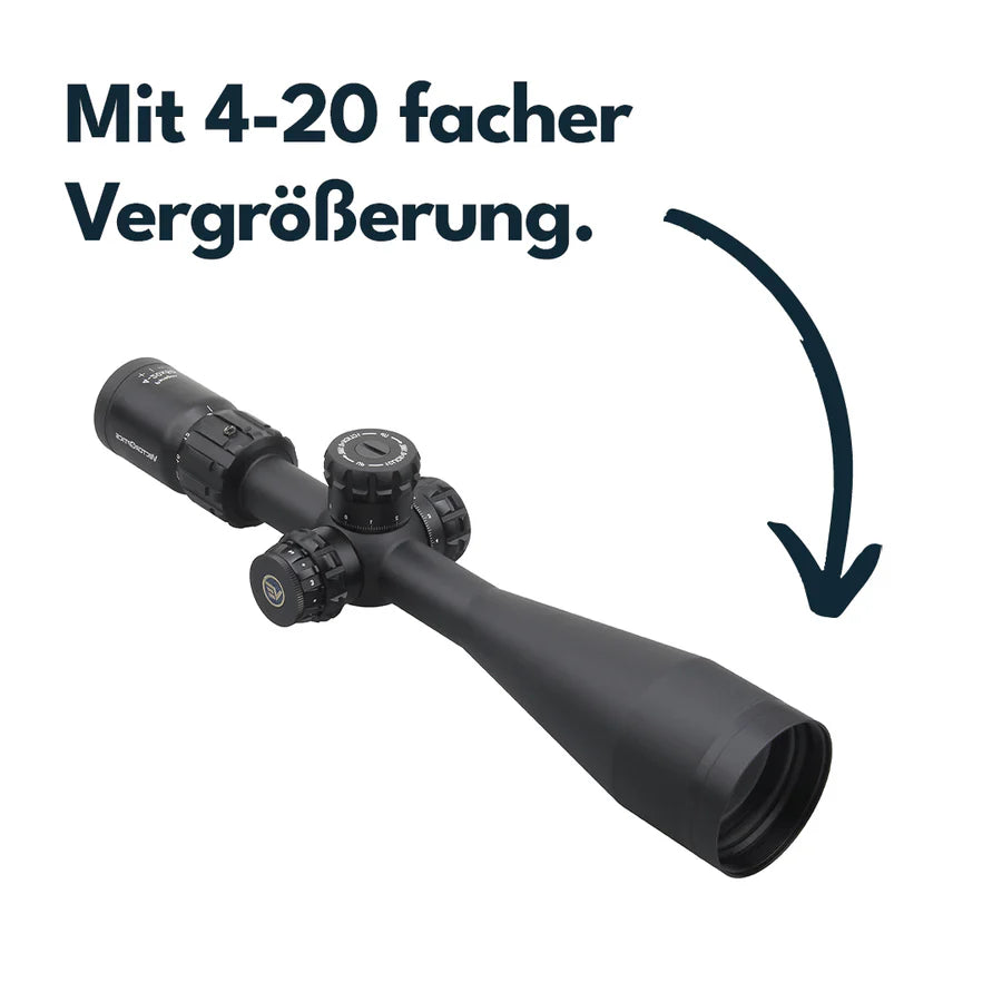 VectorOpticsVector Optics SCOL - T44 Paragon 4 - 20x50 Tactical - Black Raptor