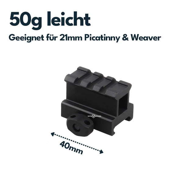 Vector Optics SCRA Picatinny Riser Montage - Black Raptor