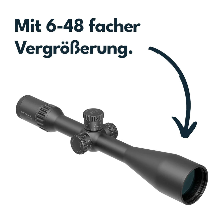 VectorOpticsVector Optics SCOL - TE52 Continental 6 - 48x56ED SFP MOA - Black Raptor