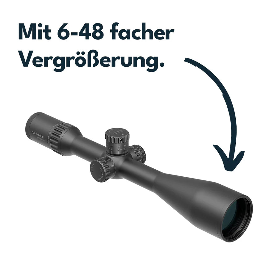 VectorOpticsVector Optics SCOL - TM52 Continental 6 - 48x56ED SFP MIL - Black Raptor