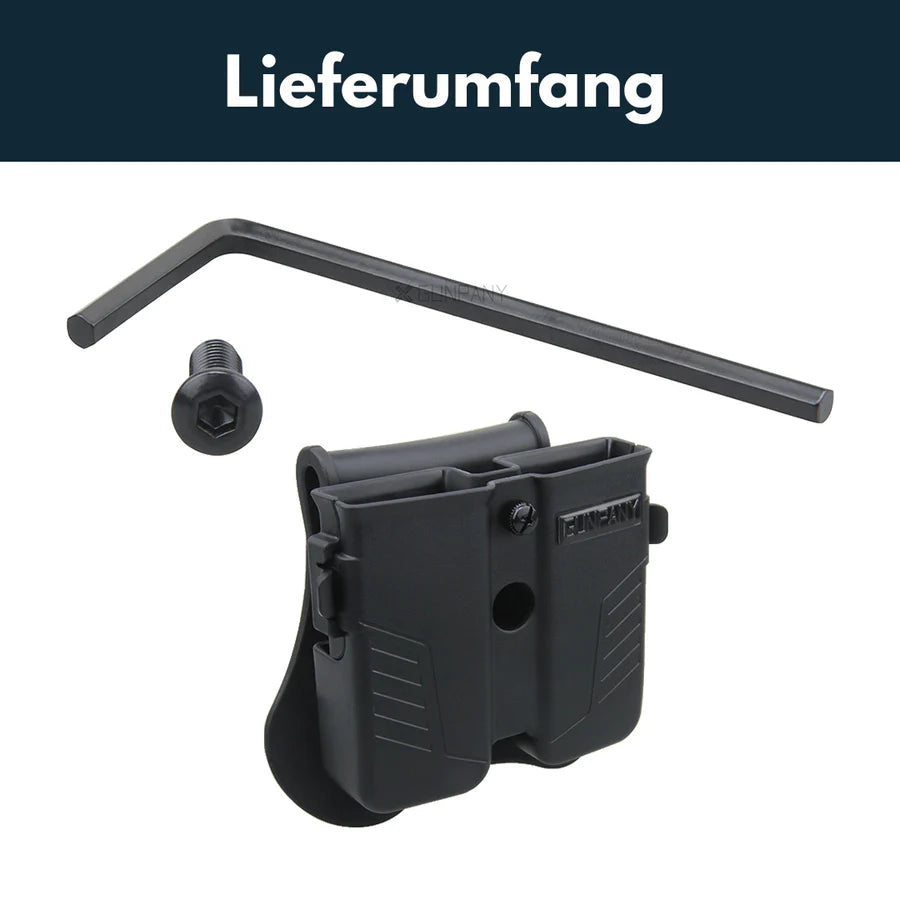 VectorOpticsVector Optics GPPD - 01 Magazintasche (Gürtelclip) für 9mm, .40 und .45 - Black Raptor
