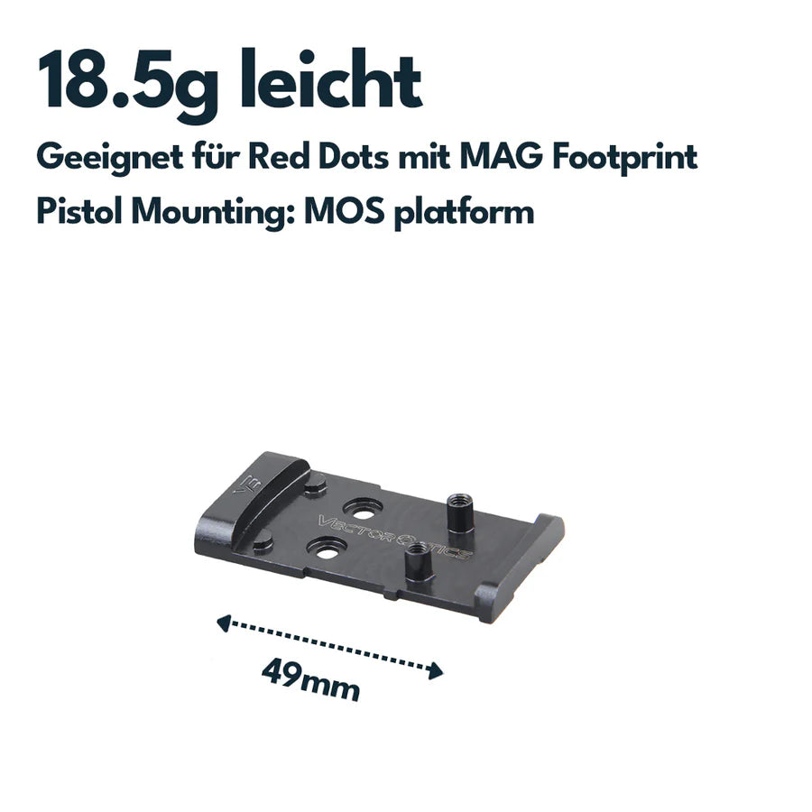 VectorOpticsVector Optics SCFRM - 16 Glock MOS Montage für MGT (SHIELD) Footprint - Black Raptor