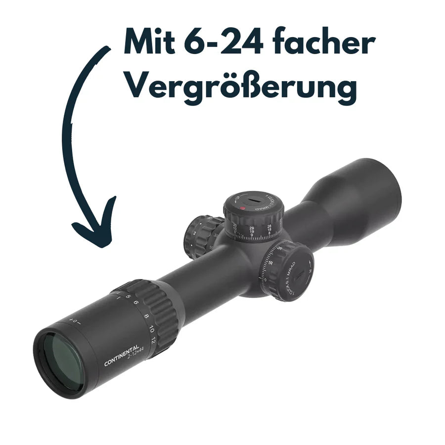 VectorOpticsVector Optics SCFF - 51 Tauron 6 - 24x50 HD MOA - Black Raptor