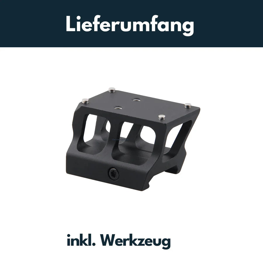 VectorOpticsVector Optics SCRA - 67 Montage mit TEK (Docter Sight) Footprint, 21mm Picatinny, h=28mm - Black Raptor