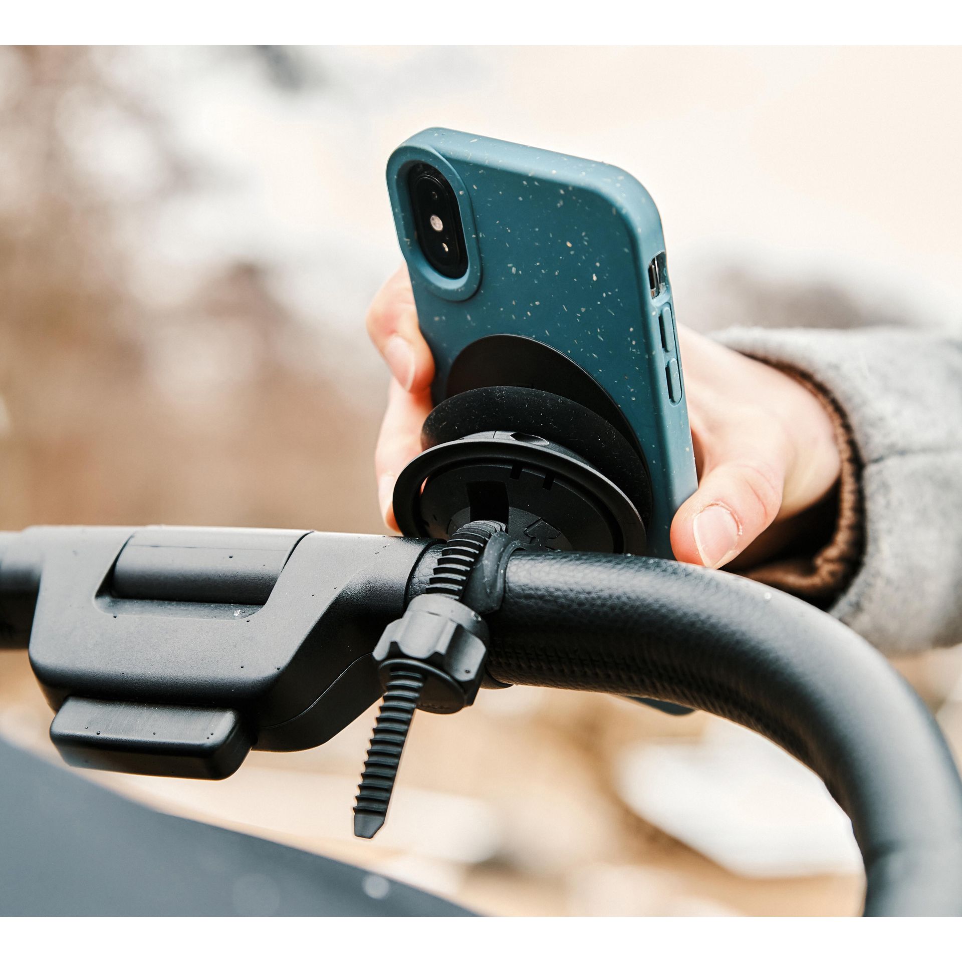 Fidlock Smartphone-Halterung Fahrrad – Detailansicht