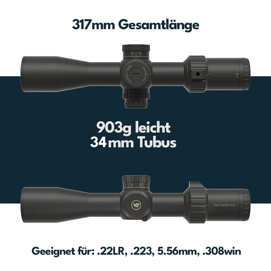 VectorOpticsVector Optics SCFF - 45 Tauron 4 - 16x44 HD MIL - Black Raptor