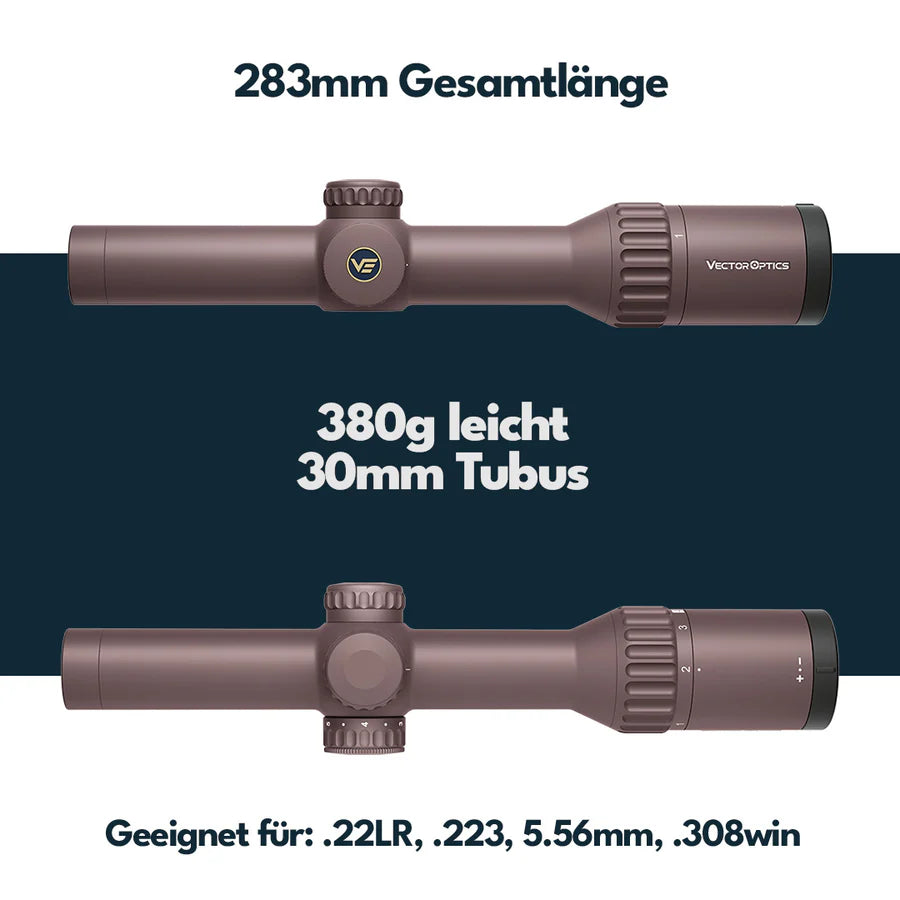 Vector Optics SCOC - 46 Continental x6 1 - 6x24 Coyote FDE - Black Raptor