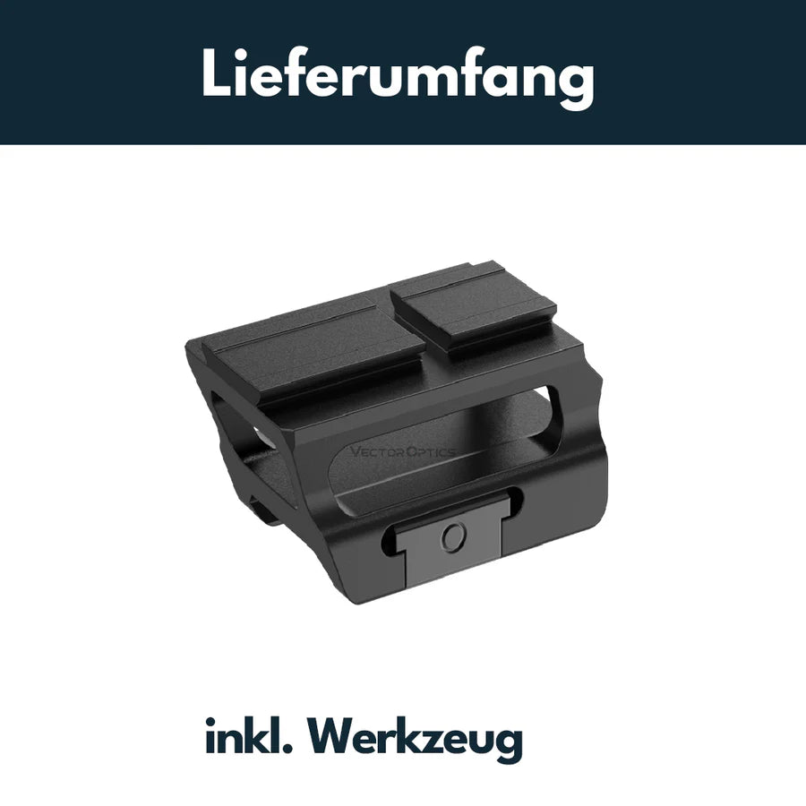 VectorOpticsVector Optics SCFRM - 15 Riser - Montage mit Aimpoint Footprint für 21mm h=19mm - Black Raptor