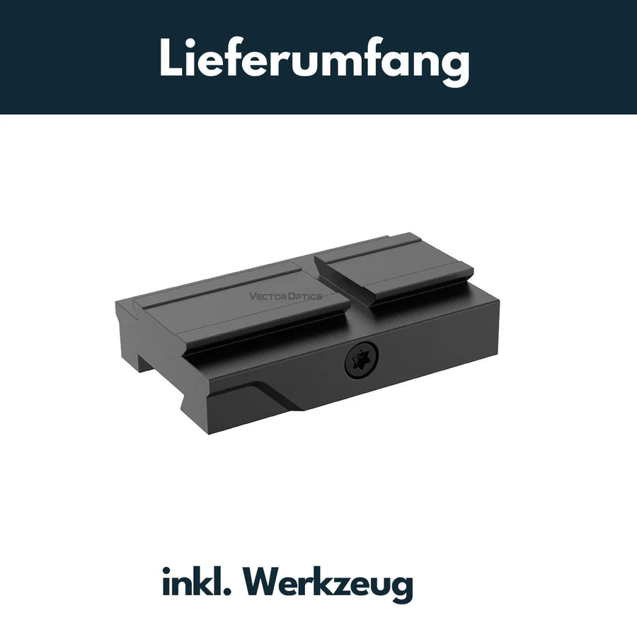 VectorOpticsVector Optics SCFRM - 17 Montage mit VOD (Aimpoint) Footprint für 11mm Dovetail, h=6mm - Black Raptor