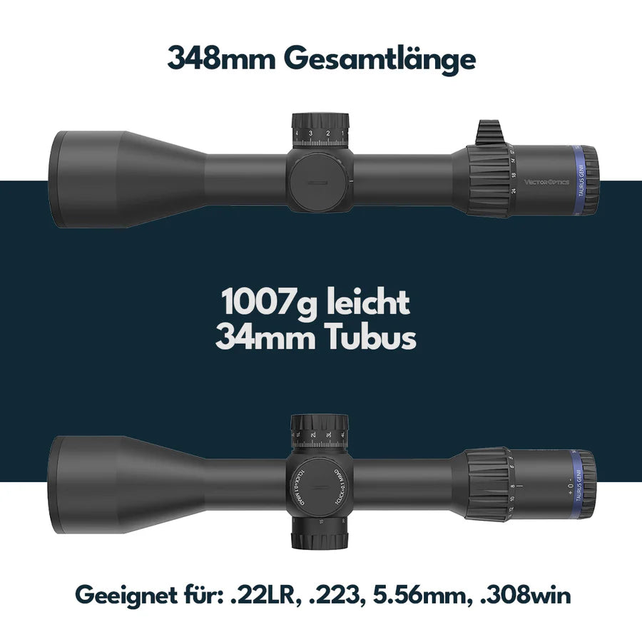 VectorOpticsVector Optics SCFF - 33 Tauron Gen II 3 - 24x56 FFP - Black Raptor