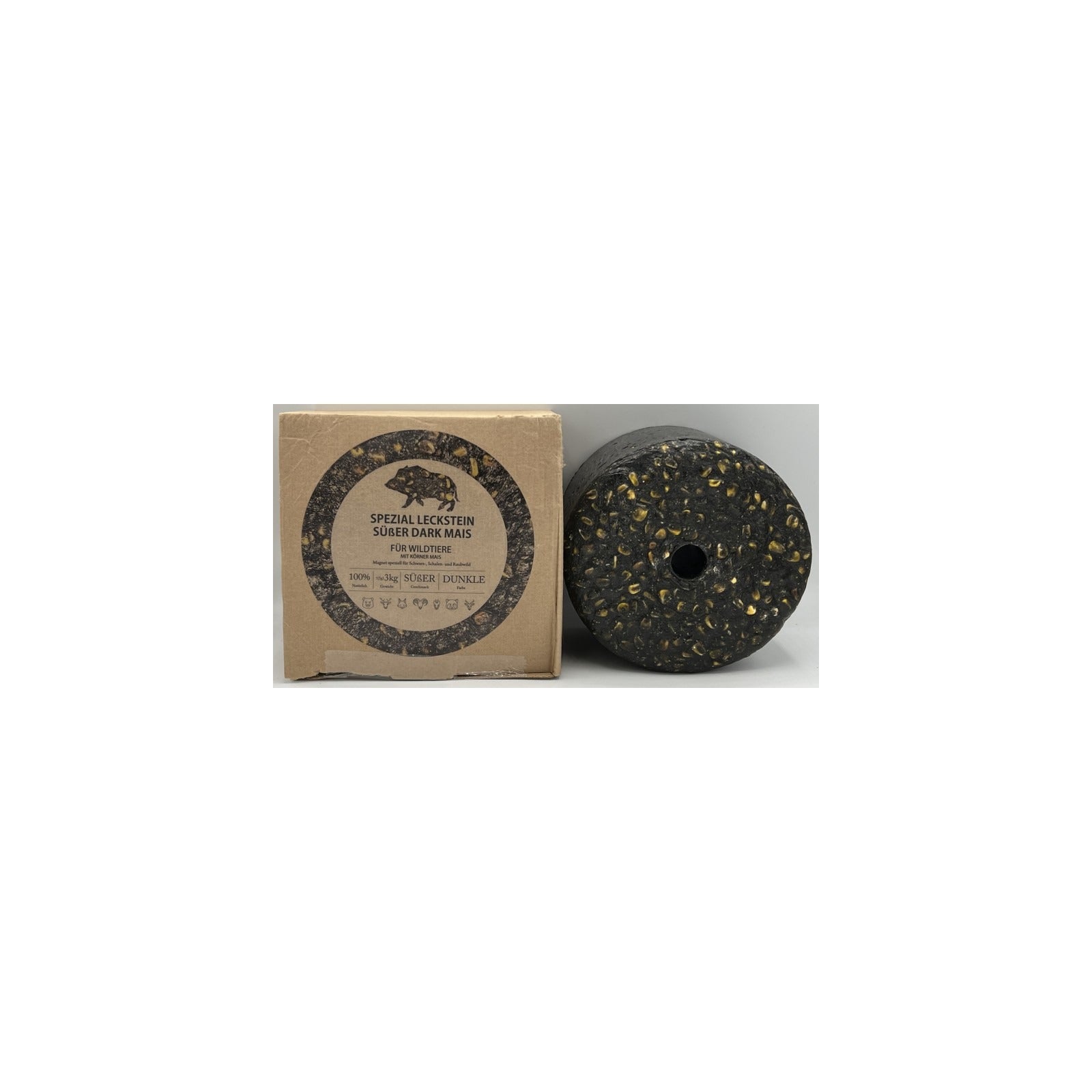 Wildlutscher Spezial Leckstein Dark Süßer Mais