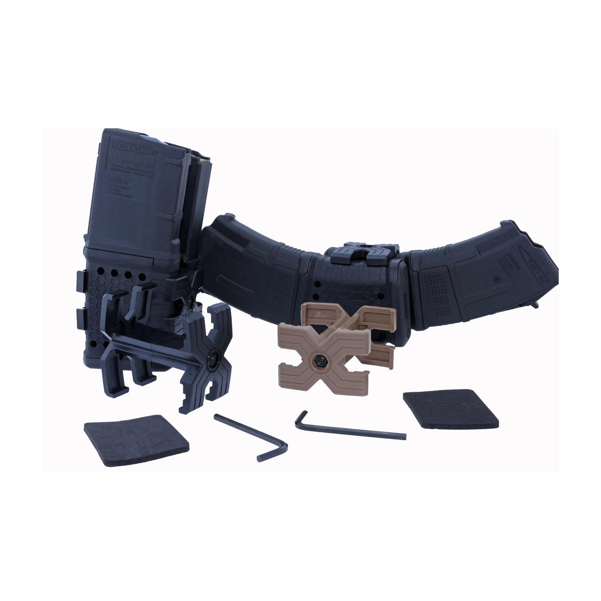 Alpha Precision X-Koppler Magazinverbinder Schwarz in Produktansicht