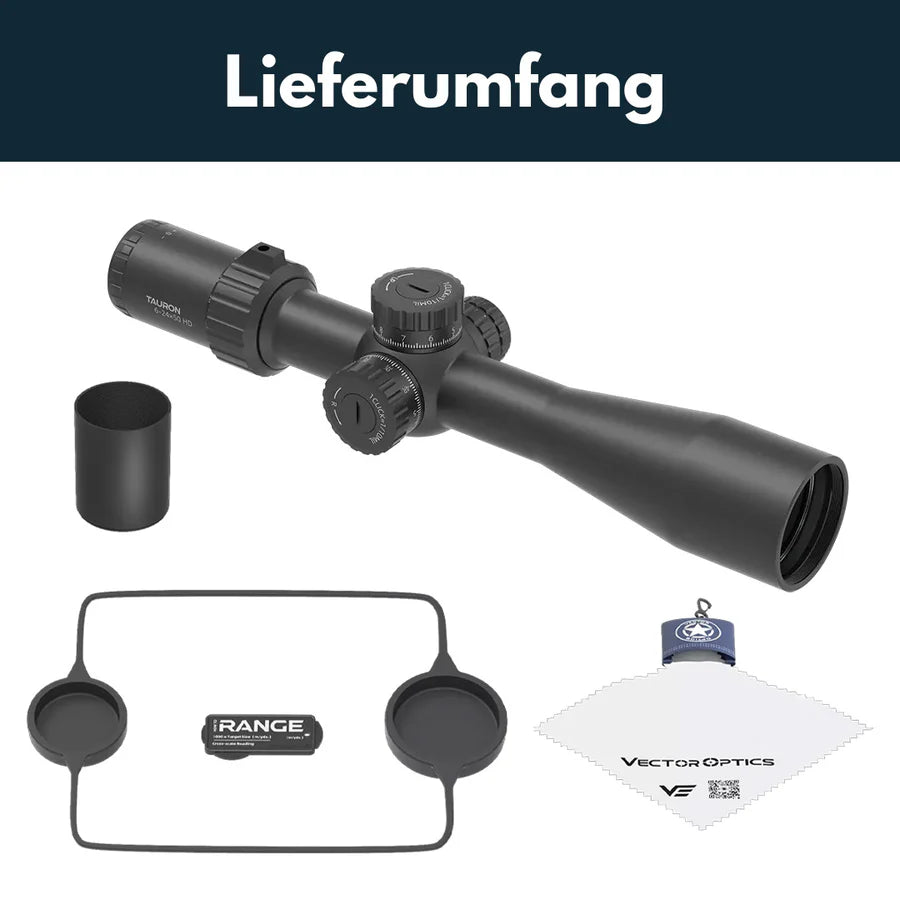 VectorOpticsVector Optics SCFF - 46 Tauron 6 - 24x50 HD MIL - Black Raptor
