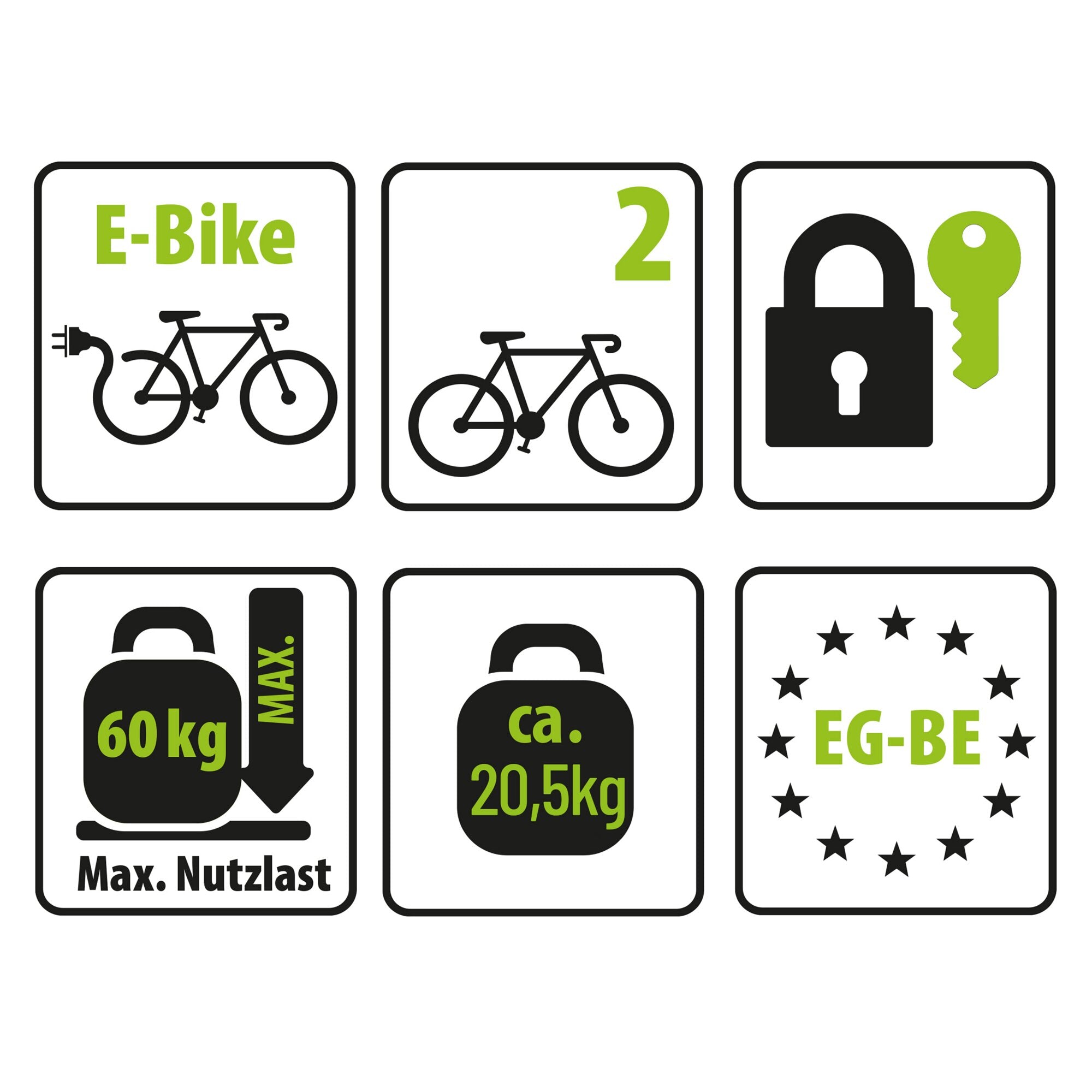 Fahrradträger Anhängerkupplung SD260, schwarz