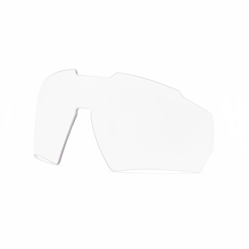 Klare Ersatzlinse mit rechteckiger, leicht gebogener Form für GATORZ Blastshield Schutzbrille, robustes Material,.