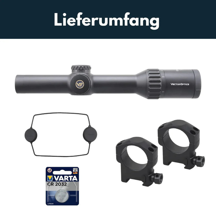VectorOpticsVector Optics SCOC - T37 Continental x8 1 - 8x24 ED Tactical - Black Raptor