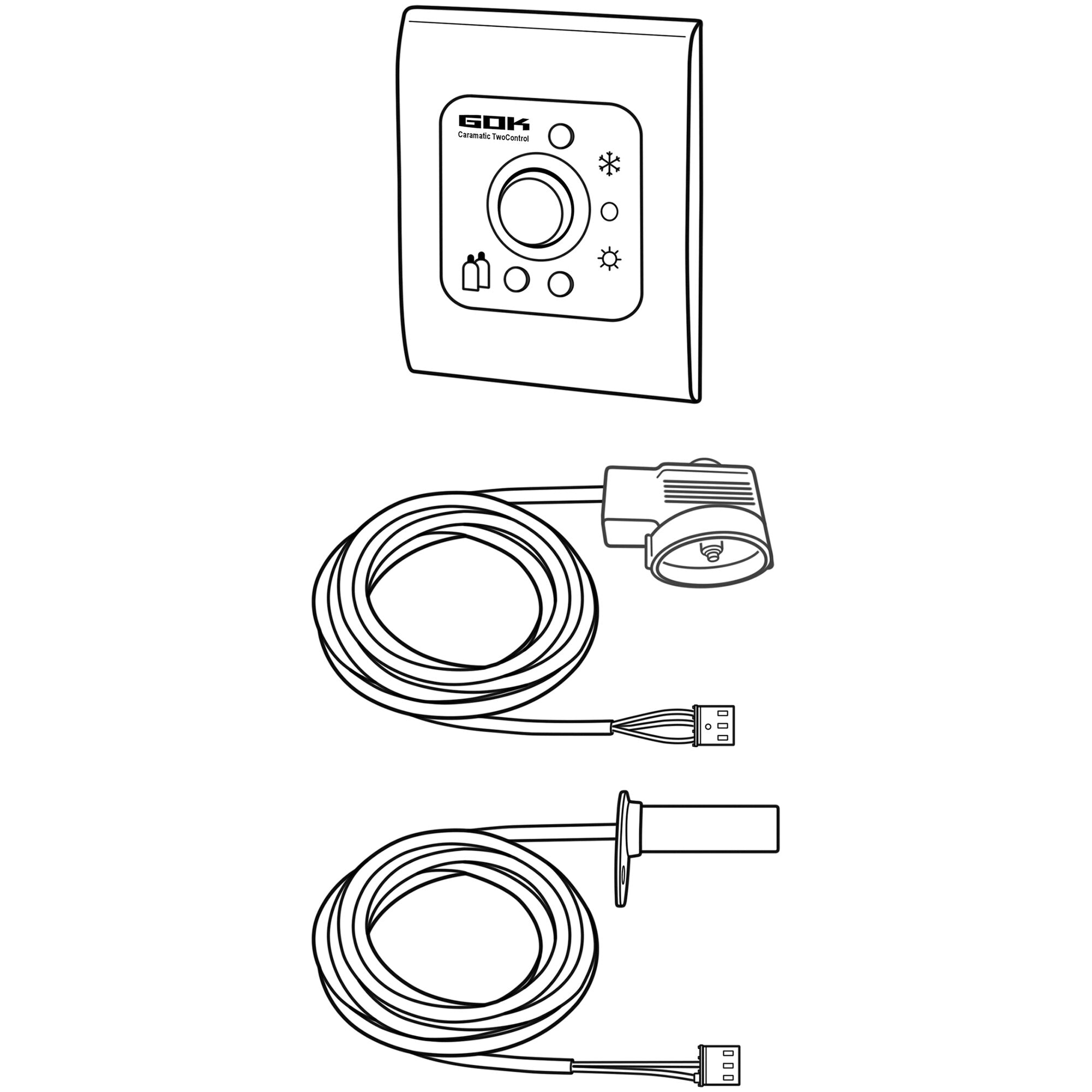 Reglerheizung Caramatic TwoControl mit Fernanzeige