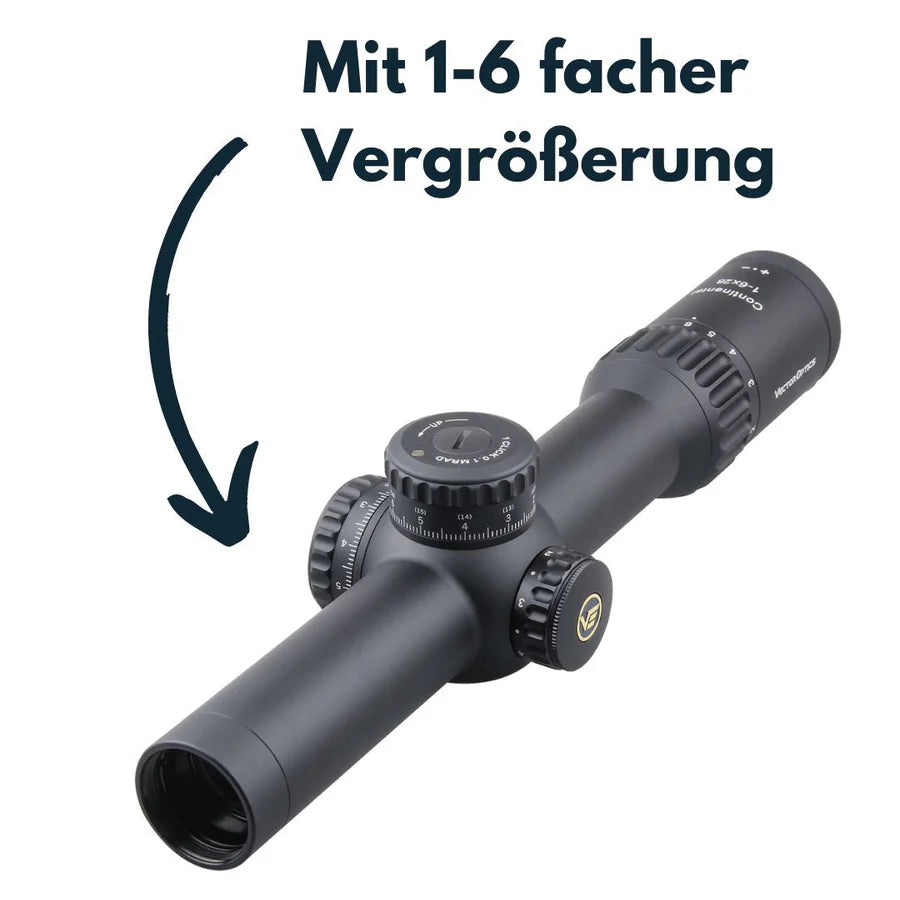 Vector Optics SCFF - 31 - Continental x6 1 - 6x28 FFP (VCT - BNW, 34 mm) - Black Raptor