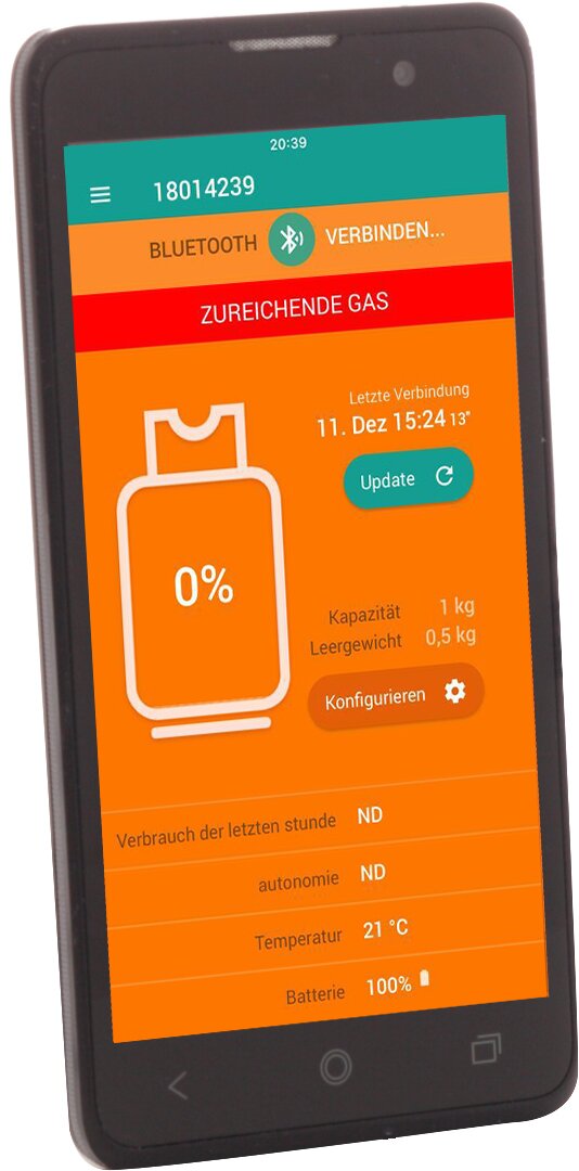 Gasflaschenfüllstandsanzeige W8 Smart