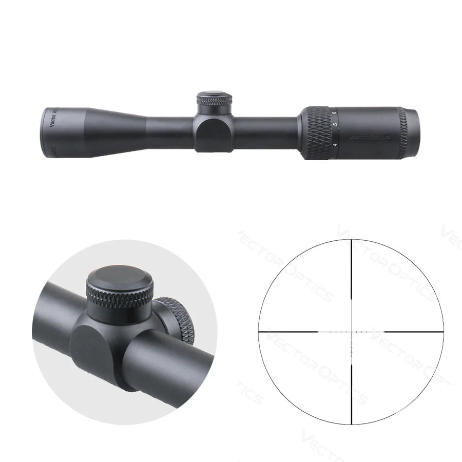 VectorOpticsVector Optics SCOM - 33 Matiz 2 - 7x32 MOA SFP - Black Raptor
