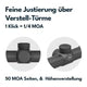 Schwarzes Zielfernrohr Vector Optics SCOM-35 Forester JR Power 3-9x40 mit 30mm Tubus, zwei Justierungstürmen mit.