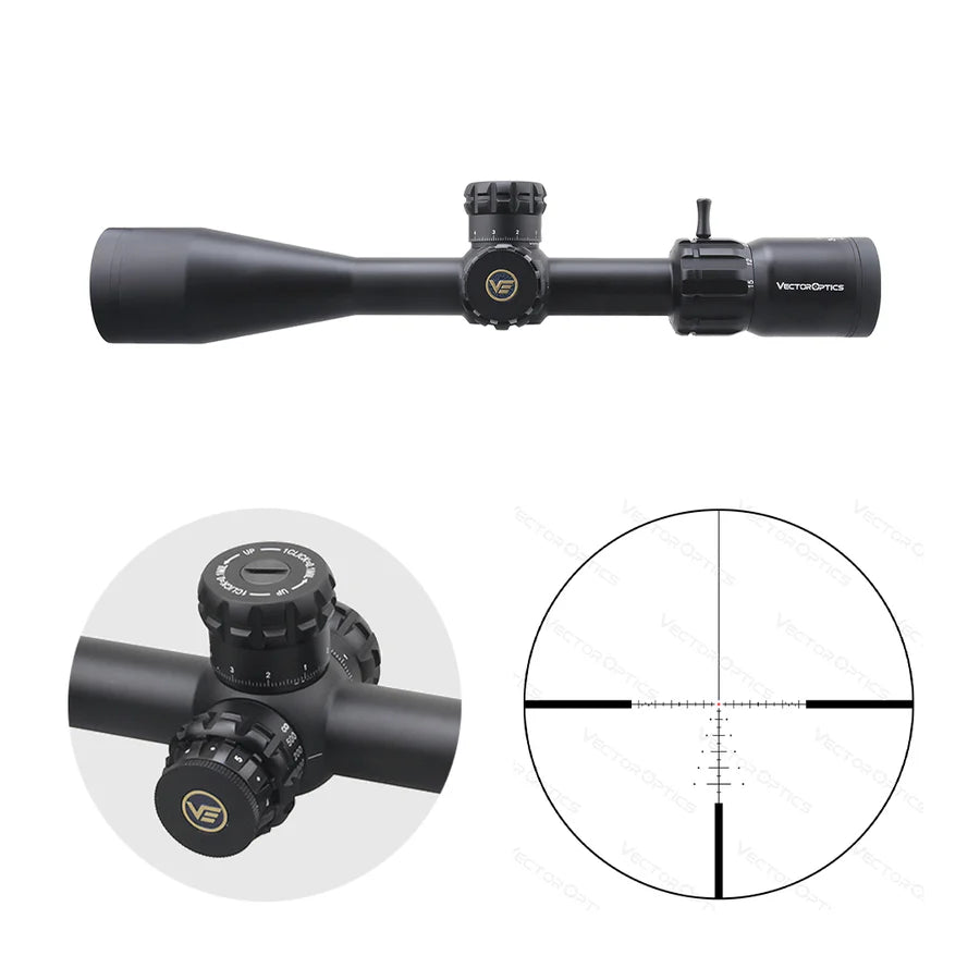 VectorOpticsVector Optics SCOM - T37 Paragon 3 - 15x44SFP Tactical - Black Raptor