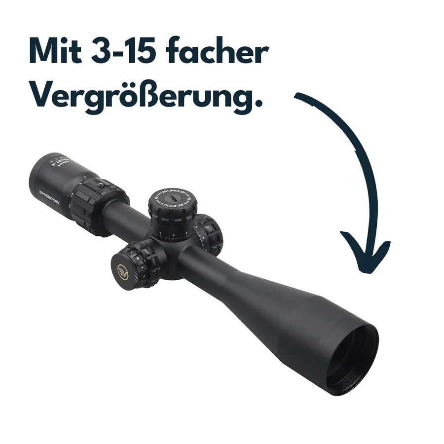 VectorOpticsVector Optics SCOM - T37 Paragon 3 - 15x44SFP Tactical - Black Raptor