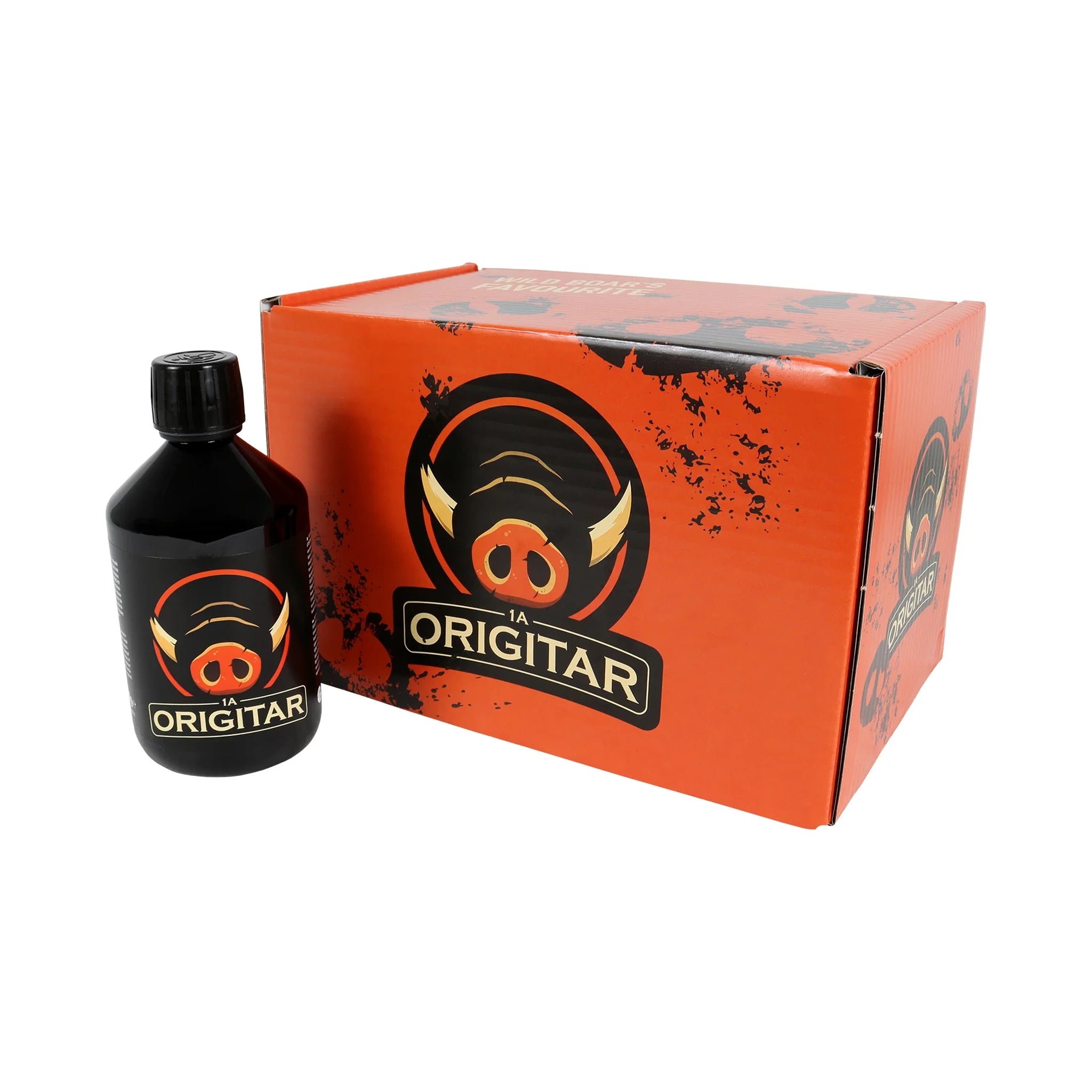 1A-OrigiTar Buchenholzteer 6er-Karton mit Produktflasche