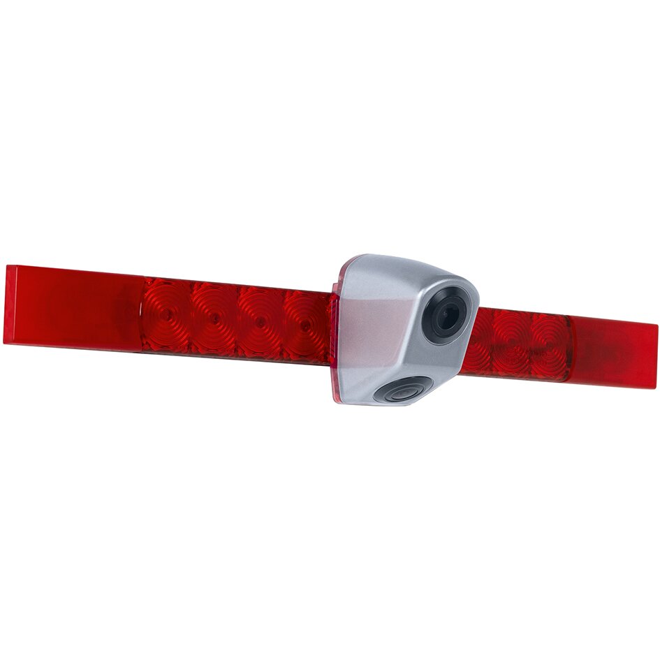 Rote Lichtstange mit segmentierten Reflektoren, mittig graues Gehäuse mit Kameralinse; sichtbar Twinkamera Safety CS112TBLA